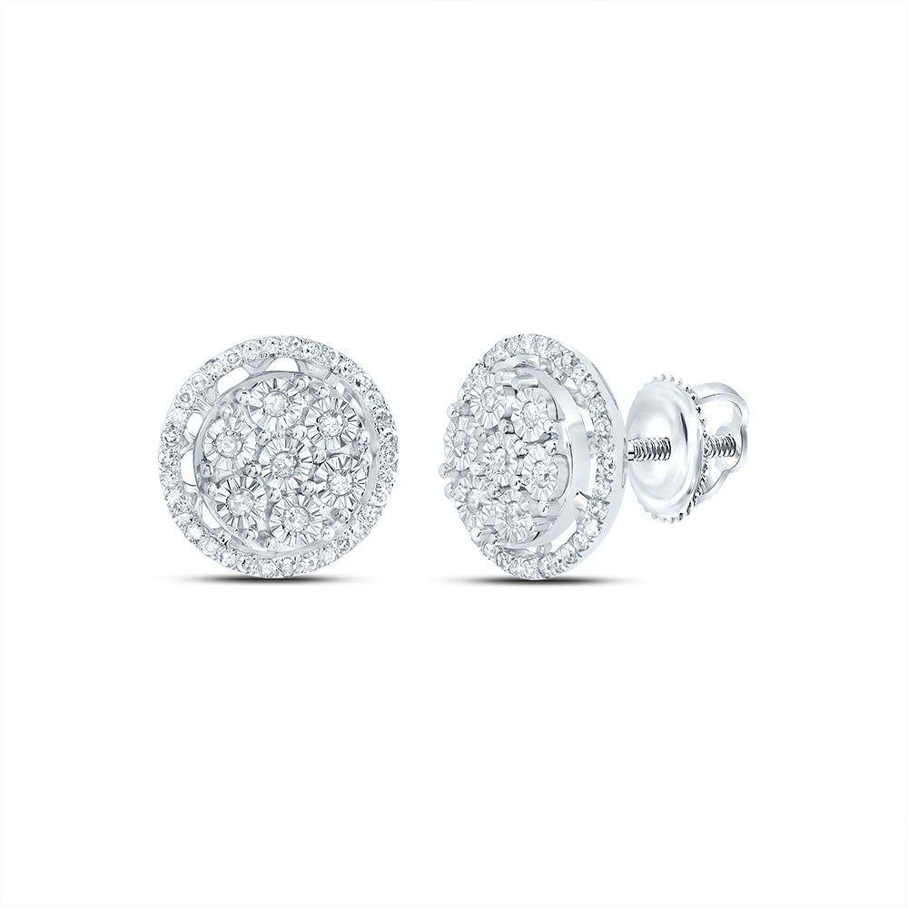 10Kt Gold 1/3Ctw-Dia P1 Gift Round Stud Earring