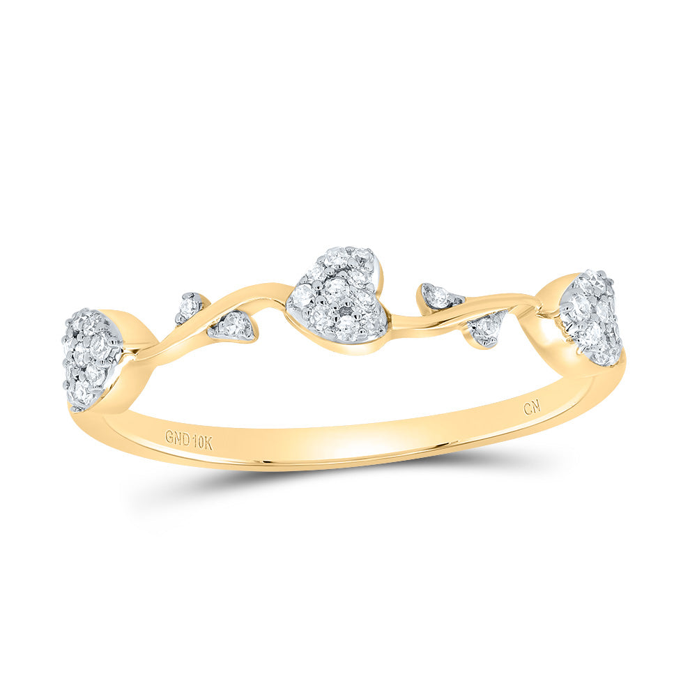 1/10Ctw-Nat Dia Cn Gift Heart Ring (1.36 grams)