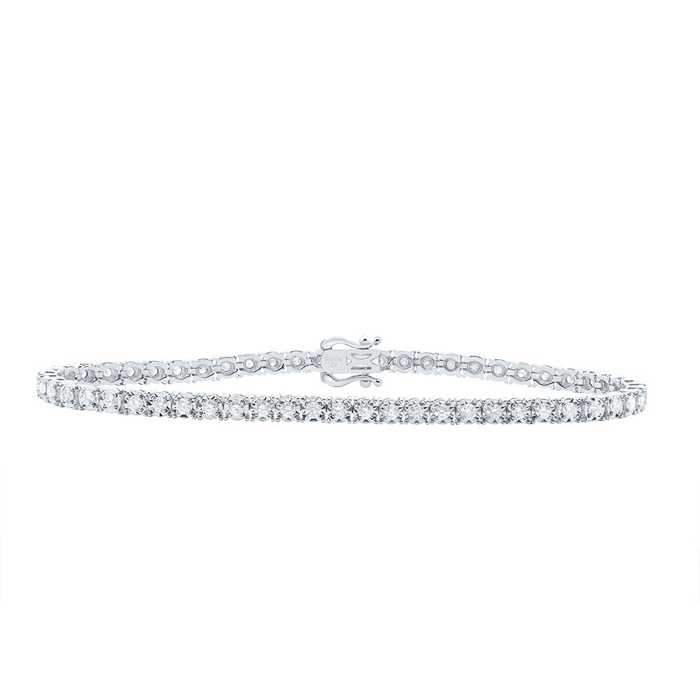 1 3/4Ctw-Nat Dia Cn Fashion Tennis Bracelet (7 Inch) (7.448 grams)