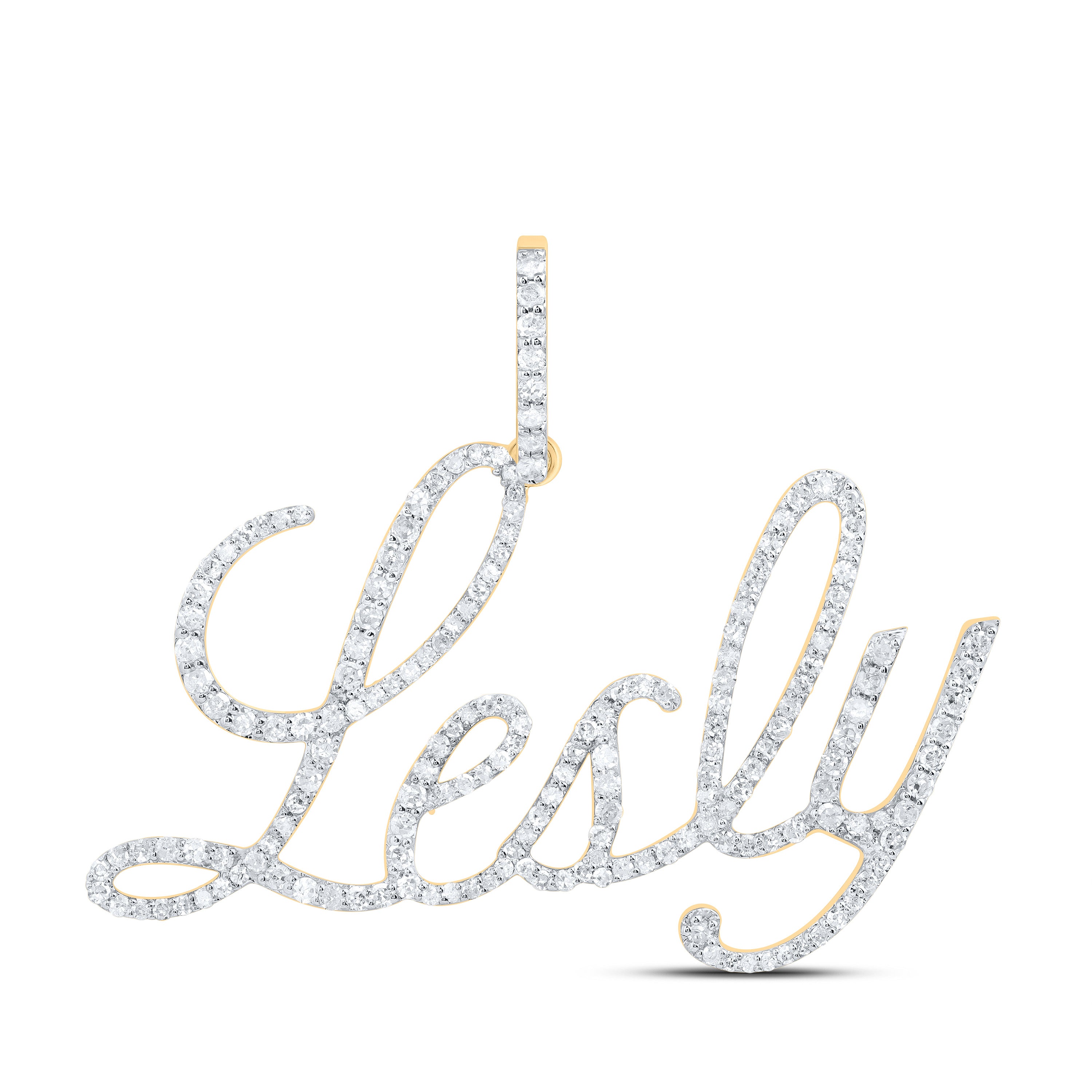 10Kt Gold 3/4Ctw-Dia P1 Gift Lesly" Pendant"