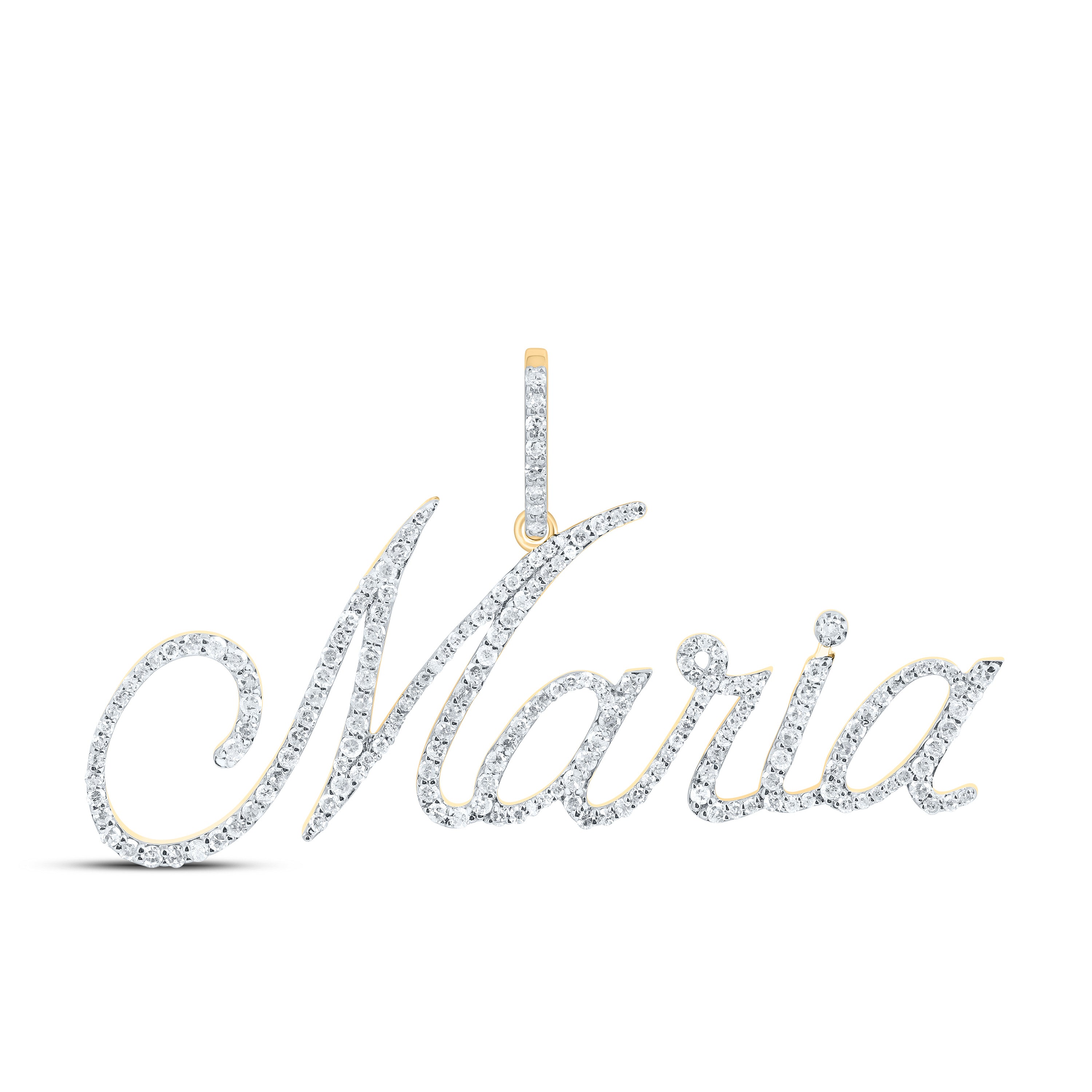 10Kt Gold 1 Ctw-Dia P1 Gift Maria" Pendant"