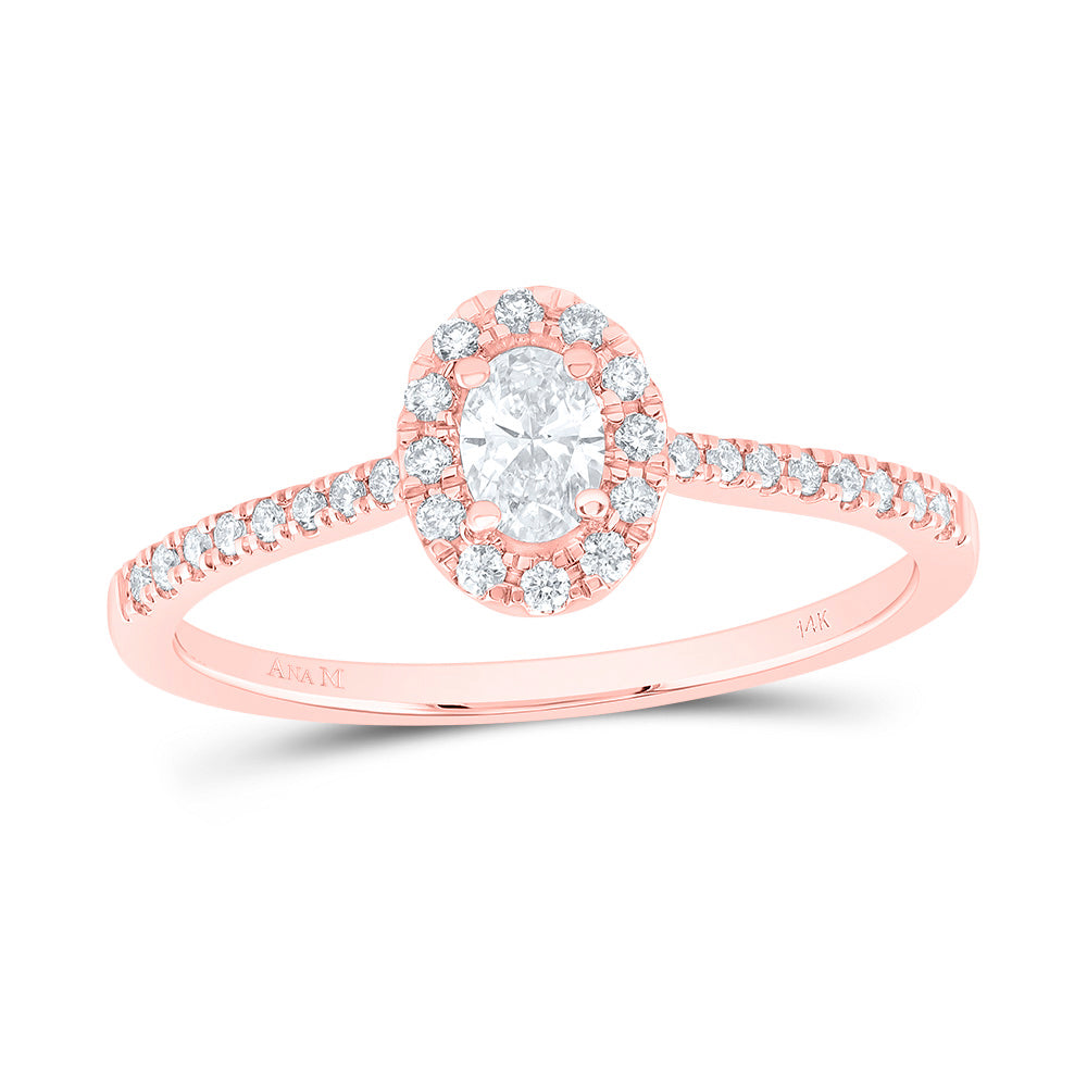 1/3Ctw-Nat Dia Ana M 1/5Ct-Cov Fashion Promise Oval Ring (1.72 grams)