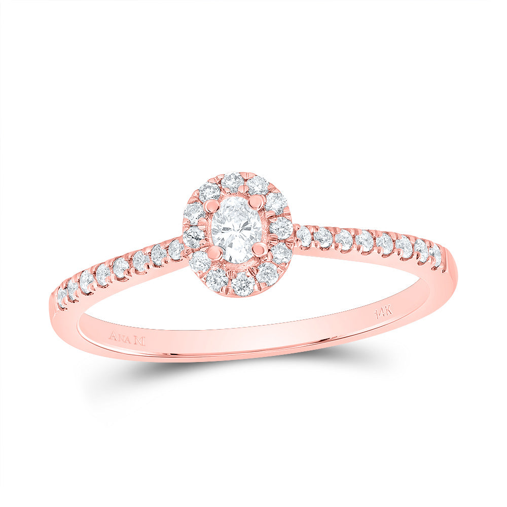 1/4Ctw-Nat Dia Ana M Fashion Promise Oval Ring (1.7 grams)