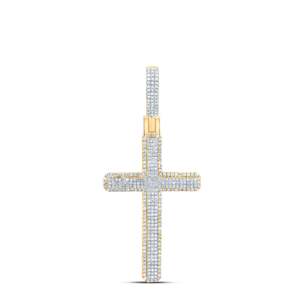 1 1/4Ctw-Nat Dia P1 Gift Cross Pendant (6.209 grams)
