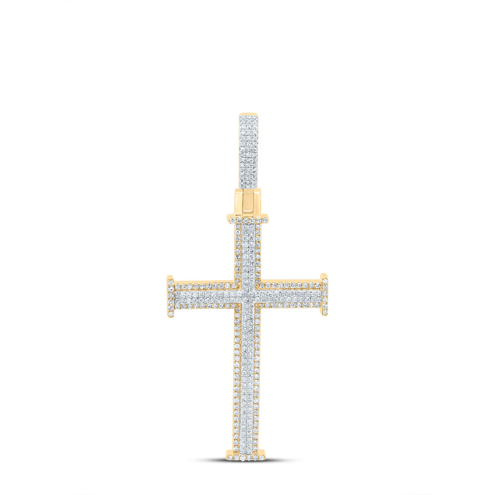 1 1/3Ctw-Nat Diamond Gift Cross Pendant (6.257 grams)