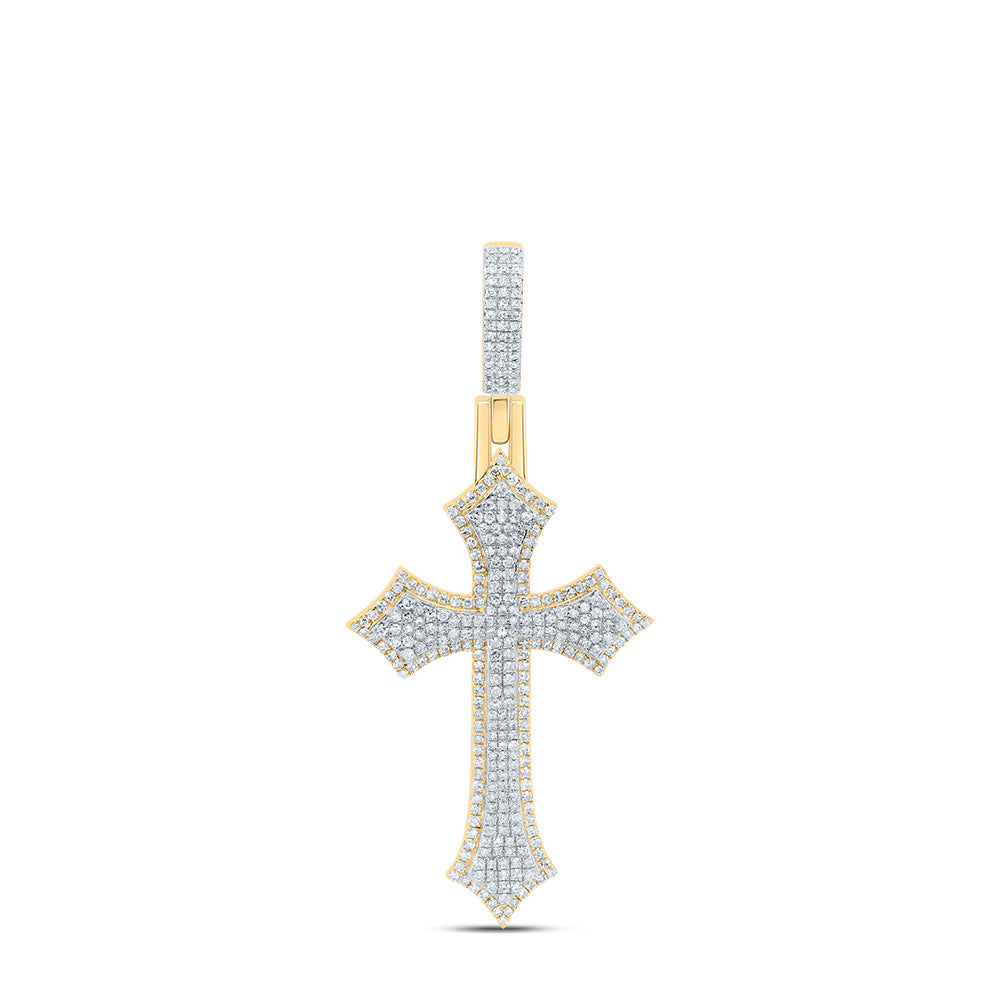 1 3/8Ctw-Nat Dia P1 Gift Cross Pendant (6.454 grams)