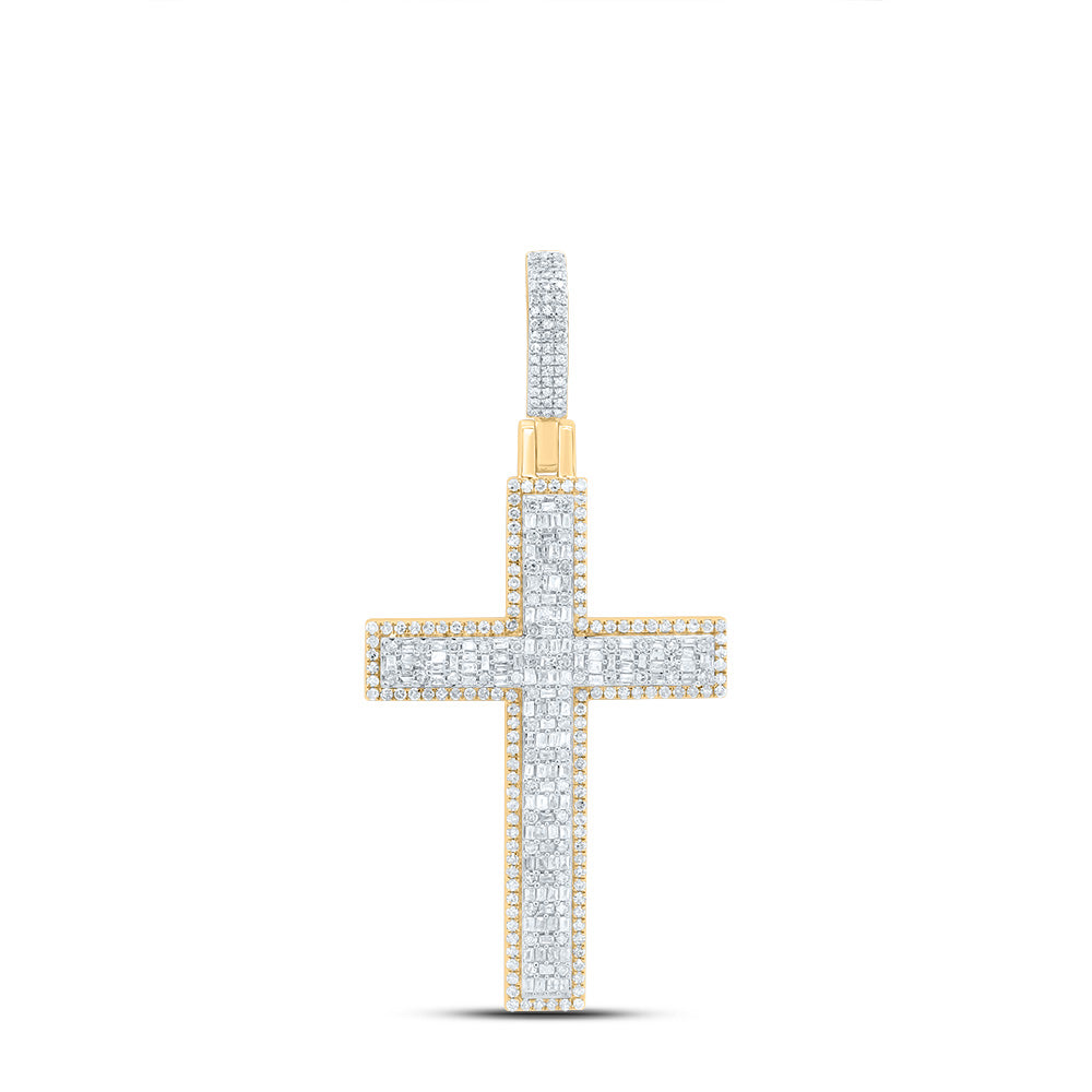 1 5/8Ctw-Nat Dia P1 Gift Cross Pendant (6.202 grams)