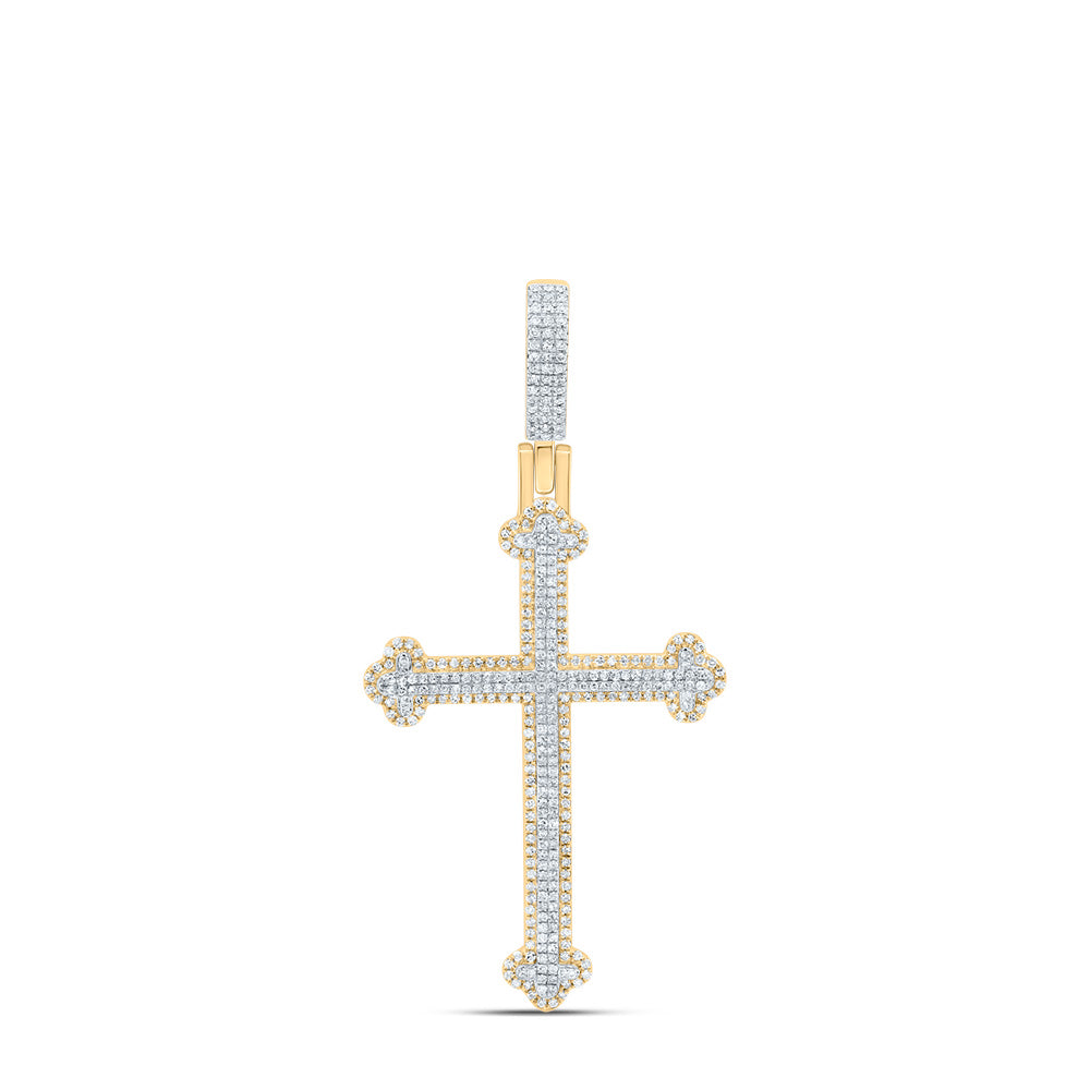1 Ctw-Nat Dia P1 Gift Cross Pendant (6.265 grams)