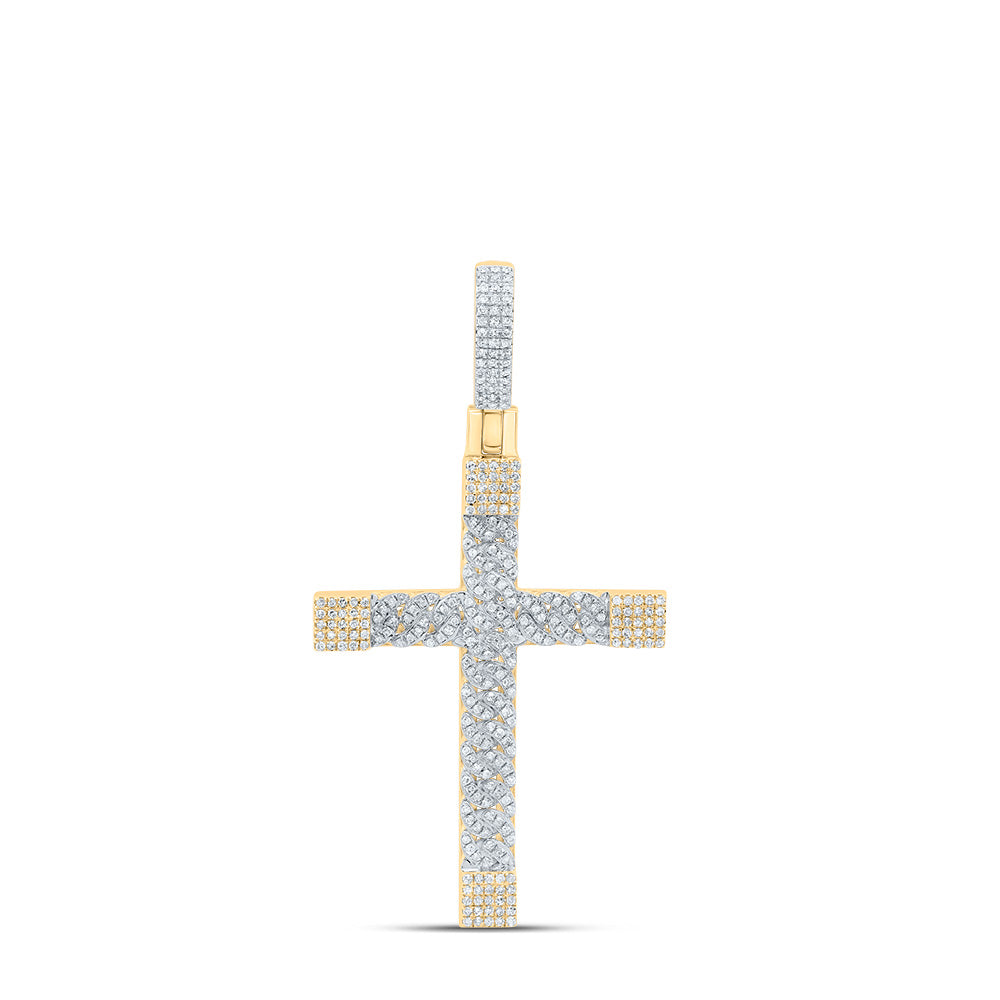7/8Ctw-Nat Dia P1 Gift Cross Pendant (7.532 grams)