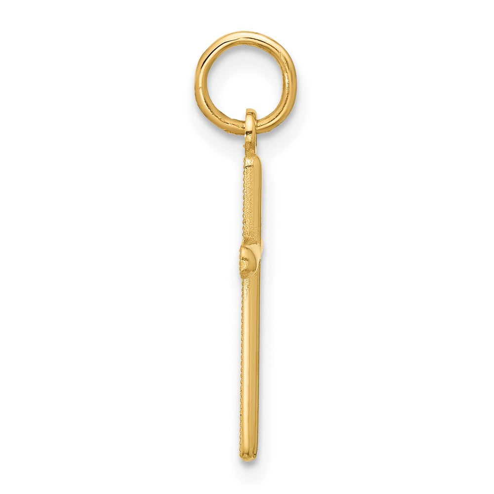 14k Yellow Gold 10.7 mm Cross Pendant (0.56 grams)