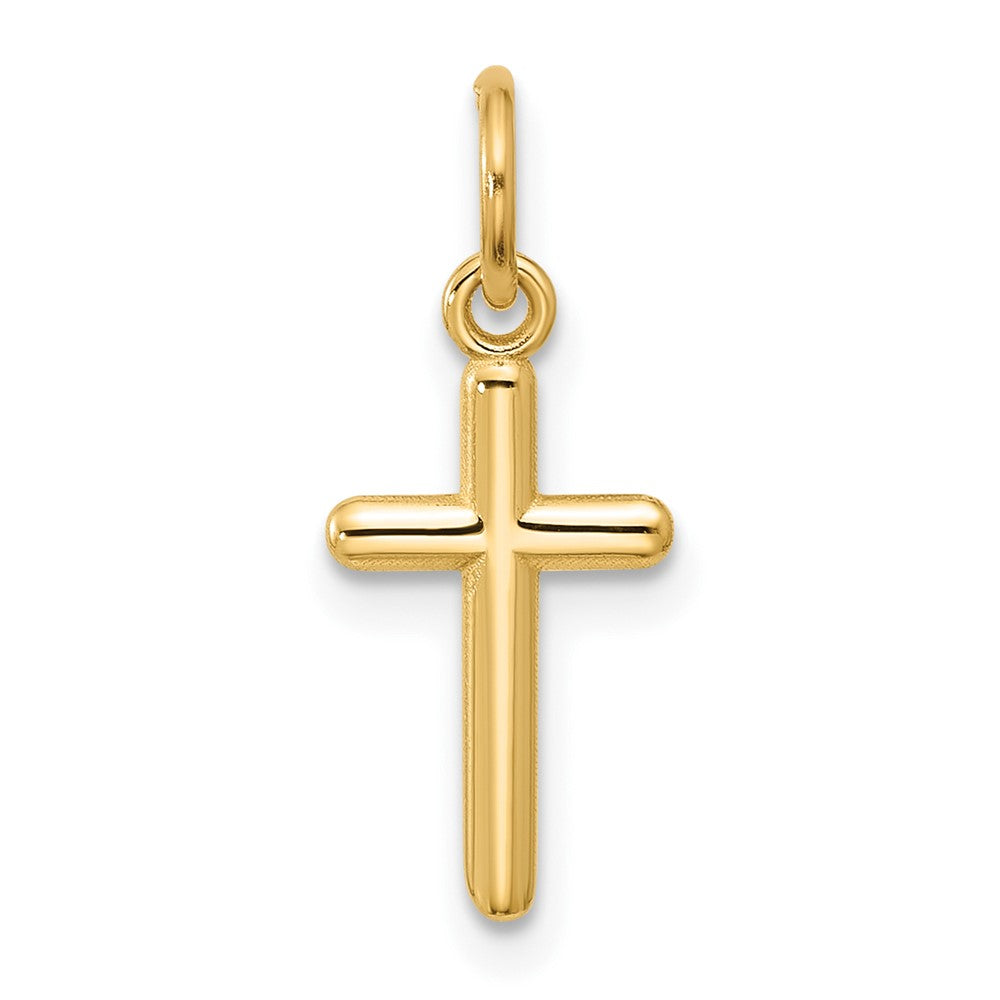 14k Yellow Gold 8 mm Cross Pendant (0.36 grams)