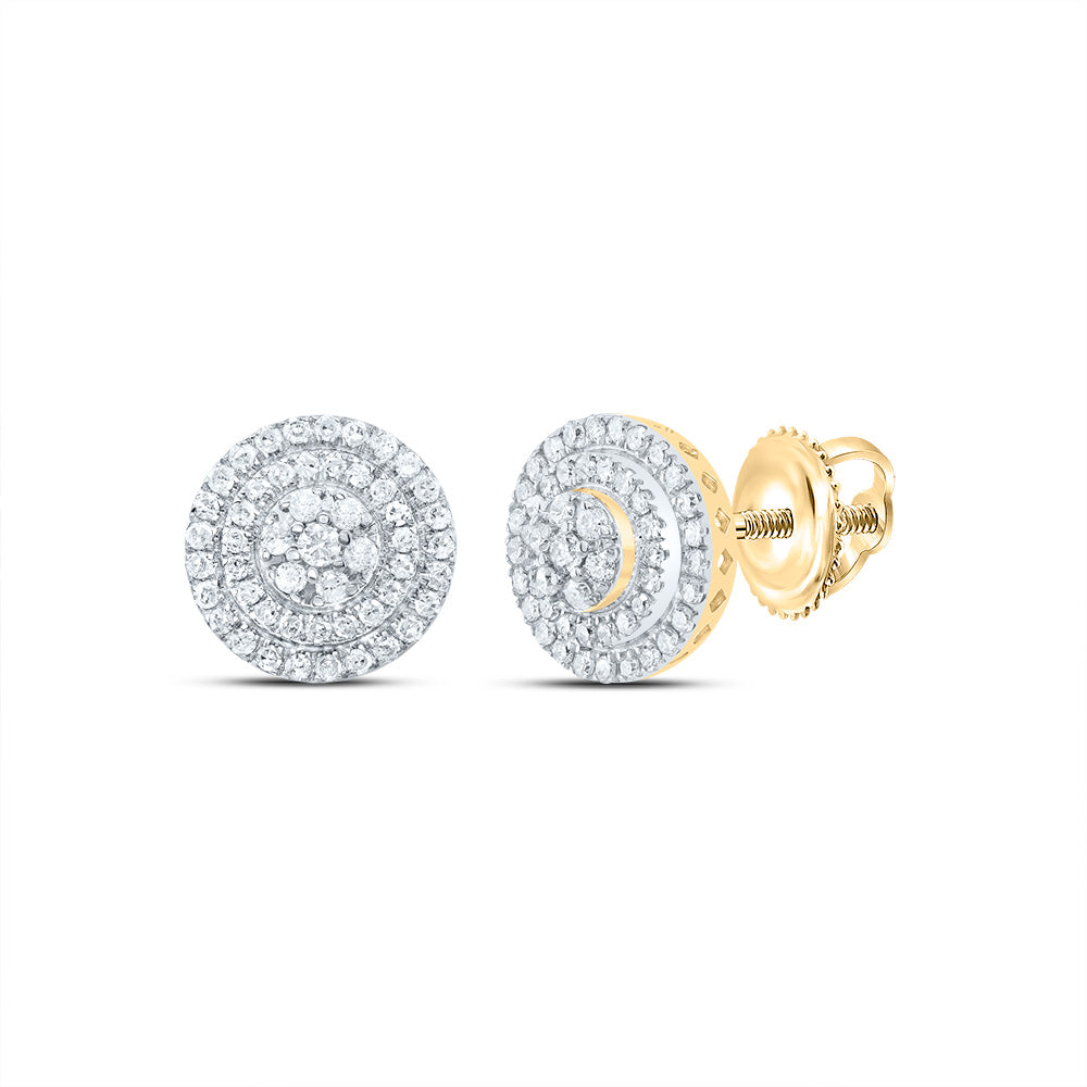 3/4Ctw-Nat Dia P1 Gift Round Stud Earring