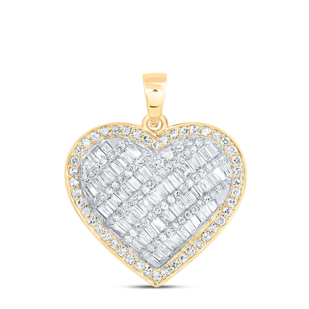 5/8Ctw Nat Diamond Fashion Heart Pendant (2.745 grams)