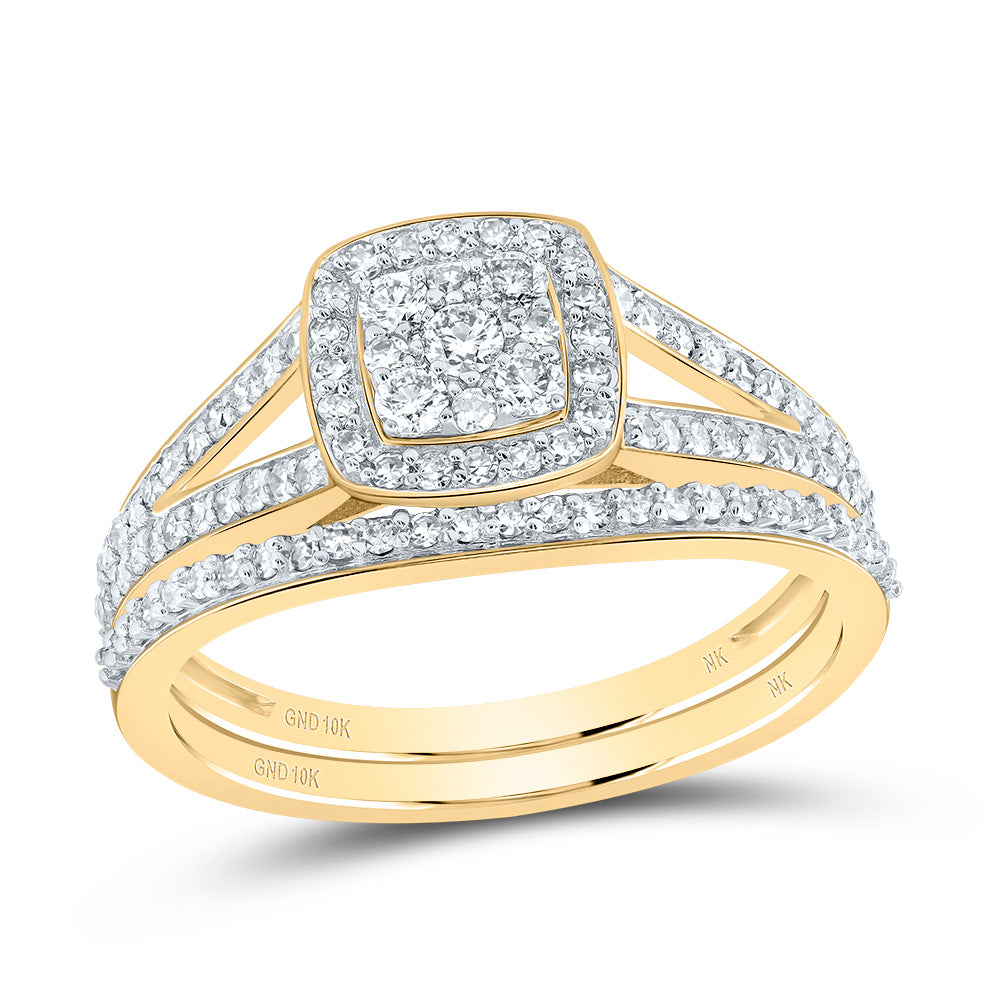 3/4Ctw-Nat Diamond Cushion Trio Set (6.42 grams)