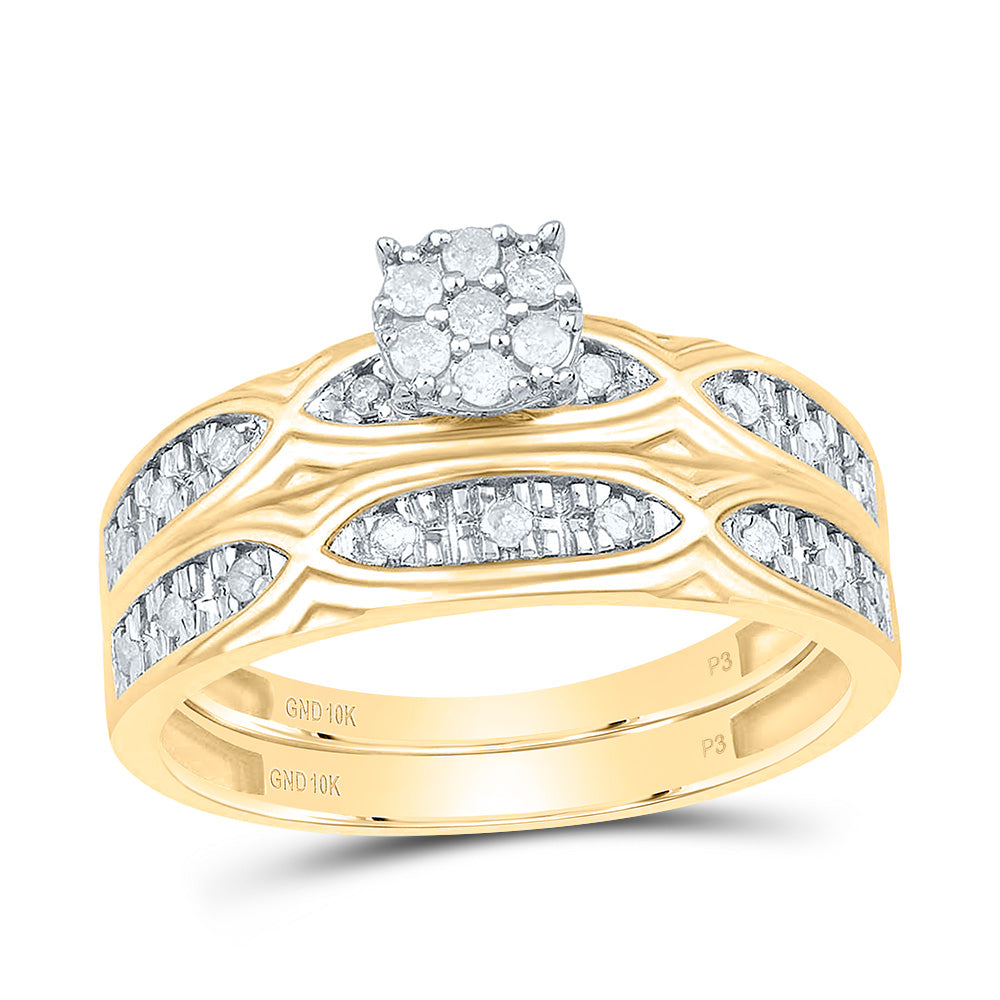 1/3Ctw-Nat Dia P3 Round Trio Set (5.54 grams)