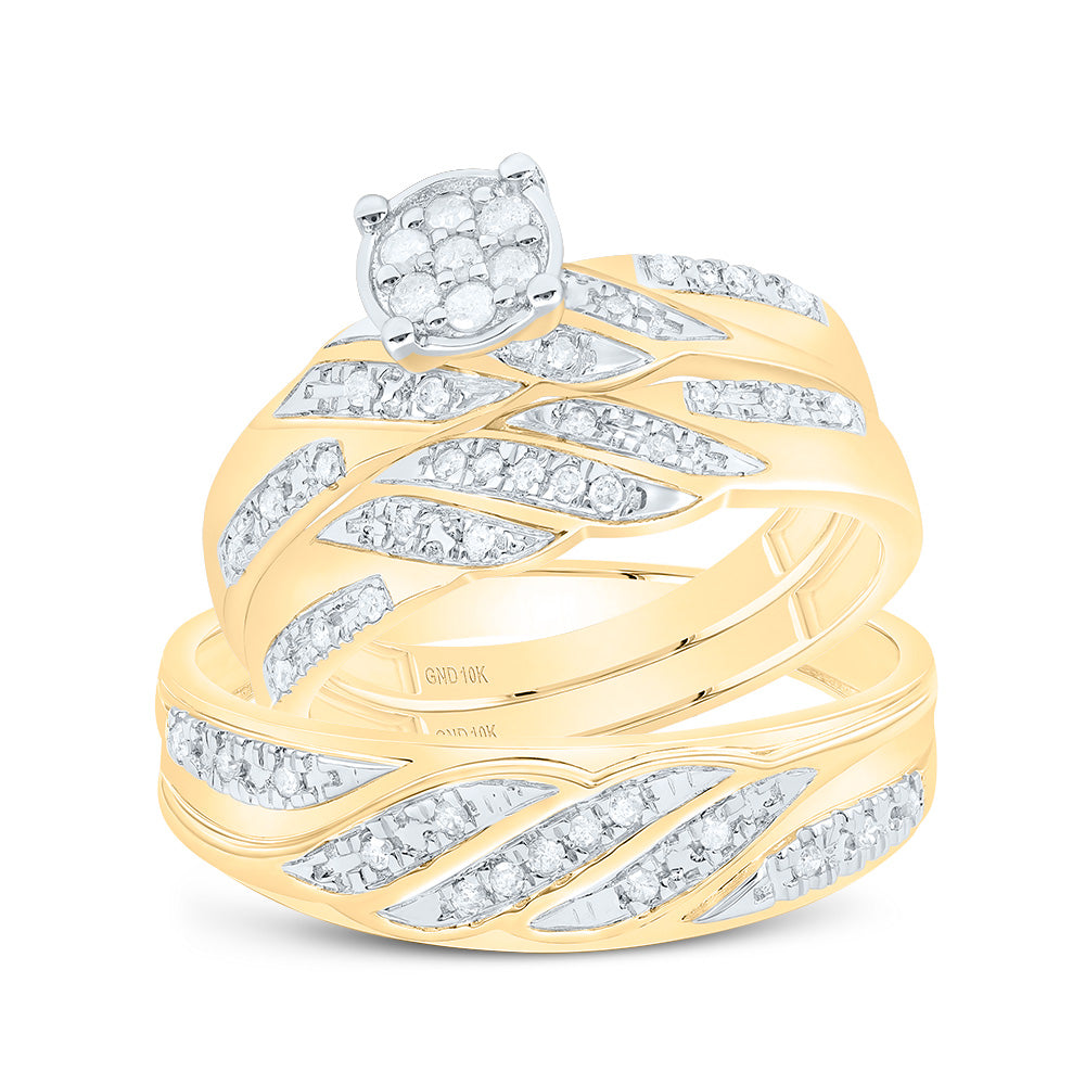 1/3Ctw-Nat Diamond Round Trio Set (5.63 grams)