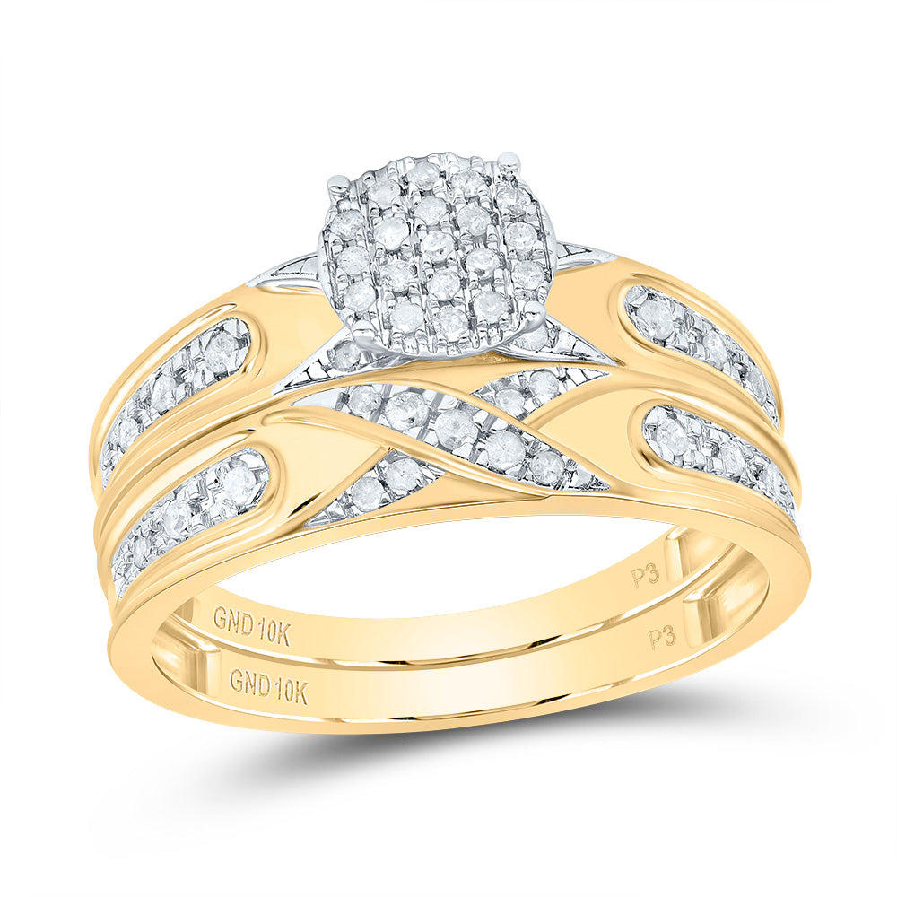 1/3Ctw-Nat Dia P3 Round Trio Set (5.19 grams)