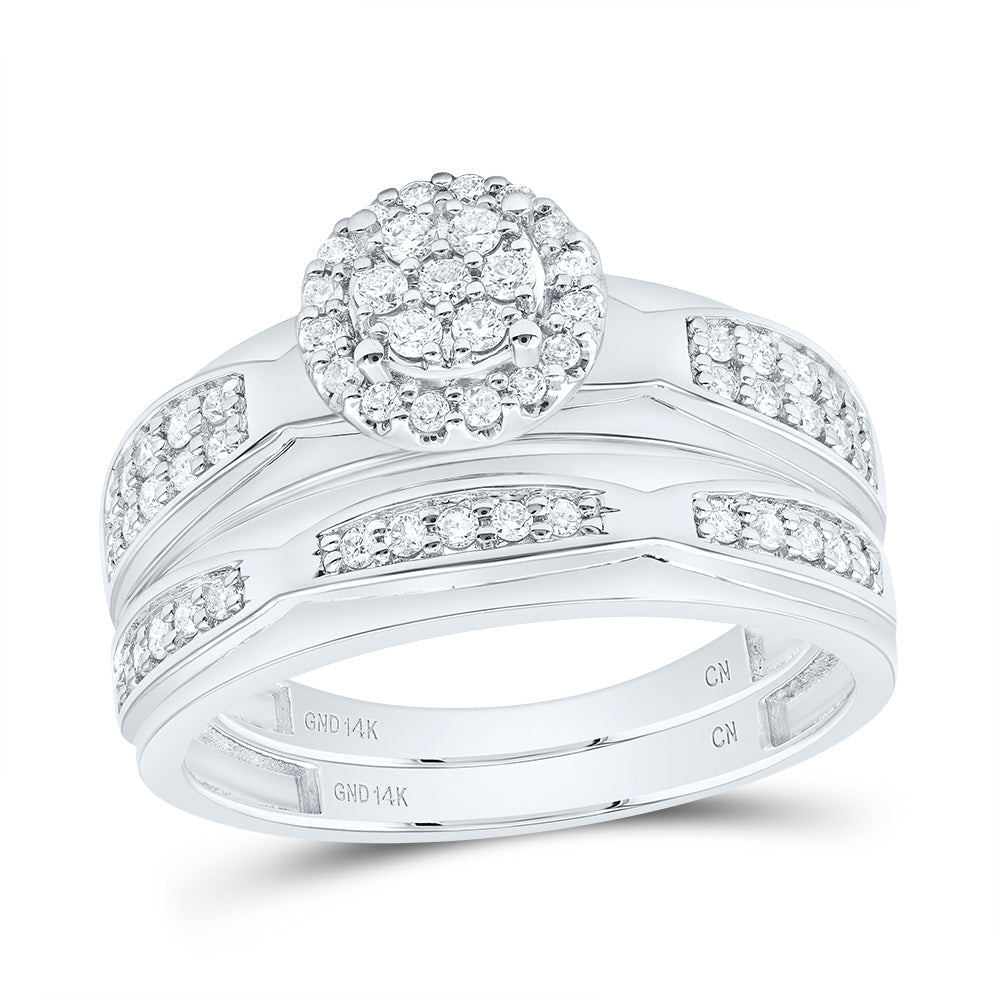 1/2Ctw-Nat Diamond Round Trio Set (7.07 grams)