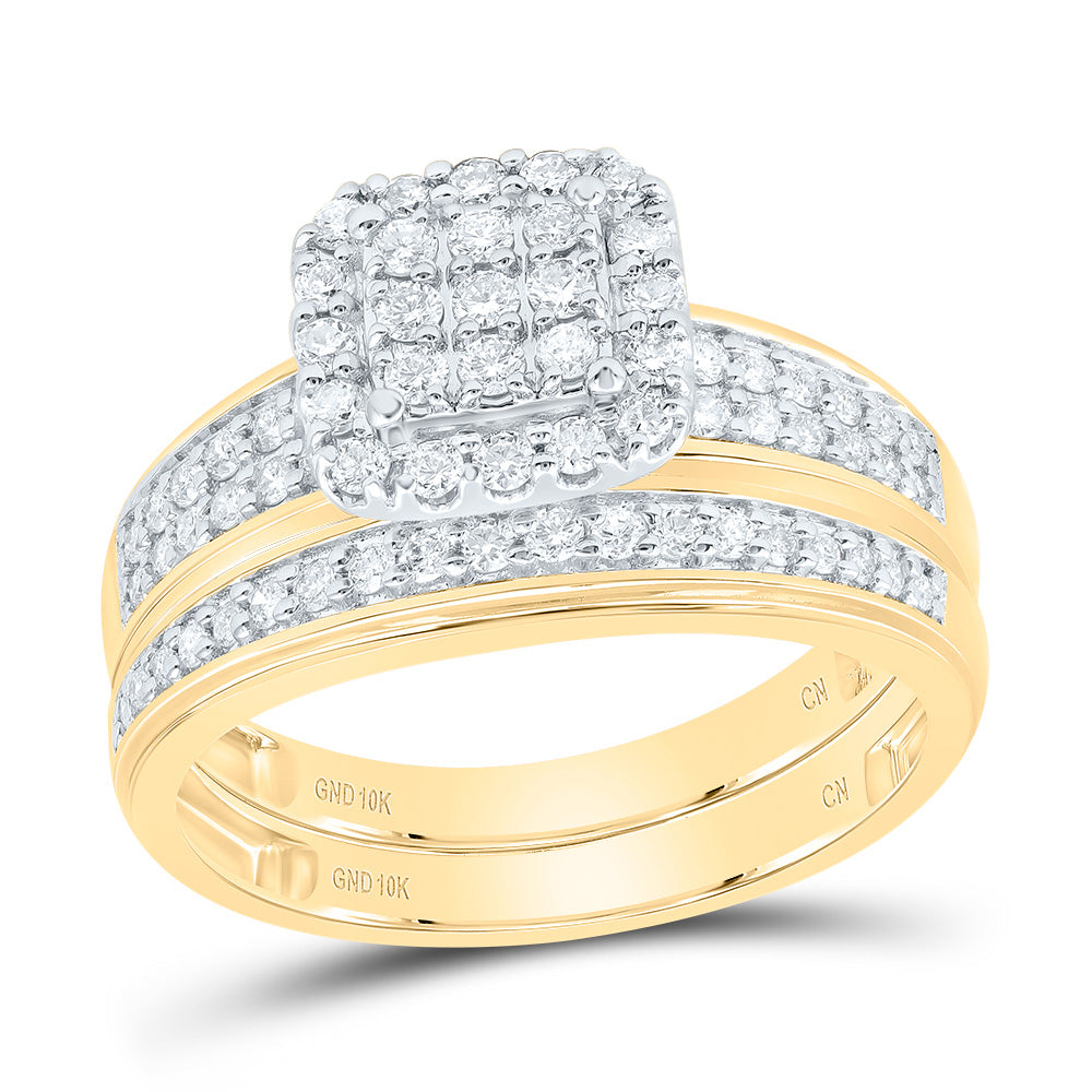 3/4Ctw-Nat Diamond Cushion Trio Set (6.19 grams)
