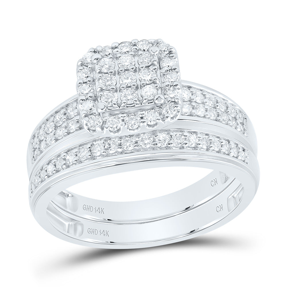 3/4Ctw-Nat Diamond Cushion Trio Set (6.01 grams)