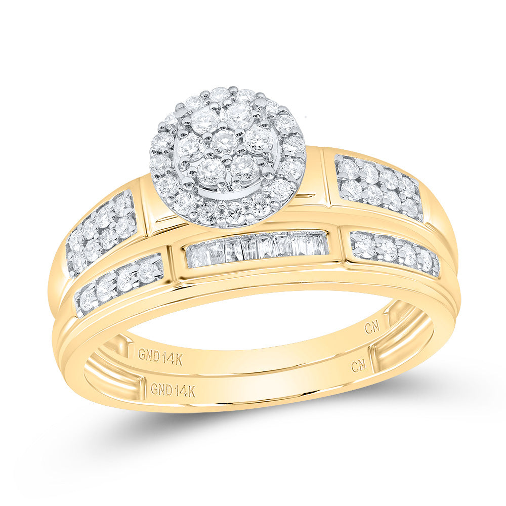 1/2Ctw-Diamond Round Trio Set (6.22 grams)