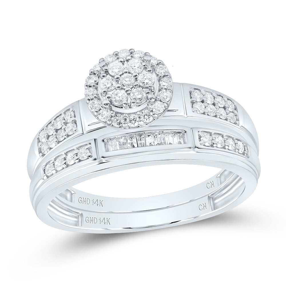 1/2Ctw-Nat Diamond Round Trio Set (5.84 grams)