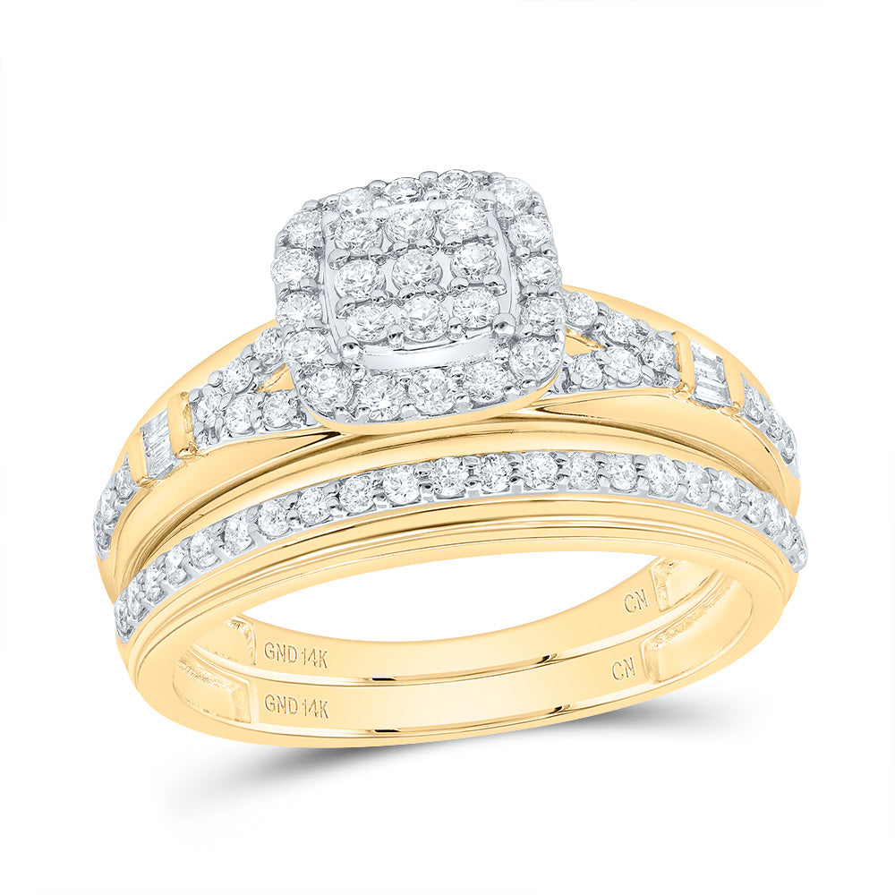 3/4Ctw-Nat Diamond Cushion Trio Set (6.04 grams)