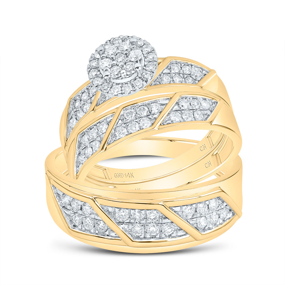 5/8Ctw-Dia Cn Round Trio Set (5.88 grams)