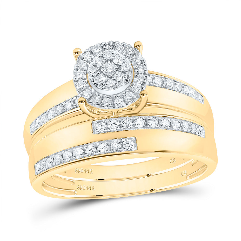 1/2Ctw-Dia Cn Round Trio Set (7.47 grams)