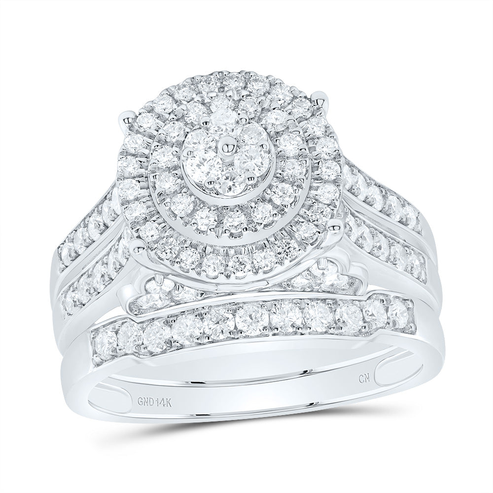 1 3/8Ctw-Diamond Round Trio Set (10.14 grams)