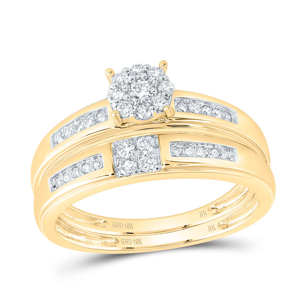 1/2Ctw-Diamond Round Trio Set (5.19 grams)