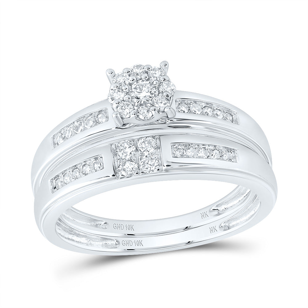 1/2Ctw-Diamond Round Trio Set (5.24 grams)