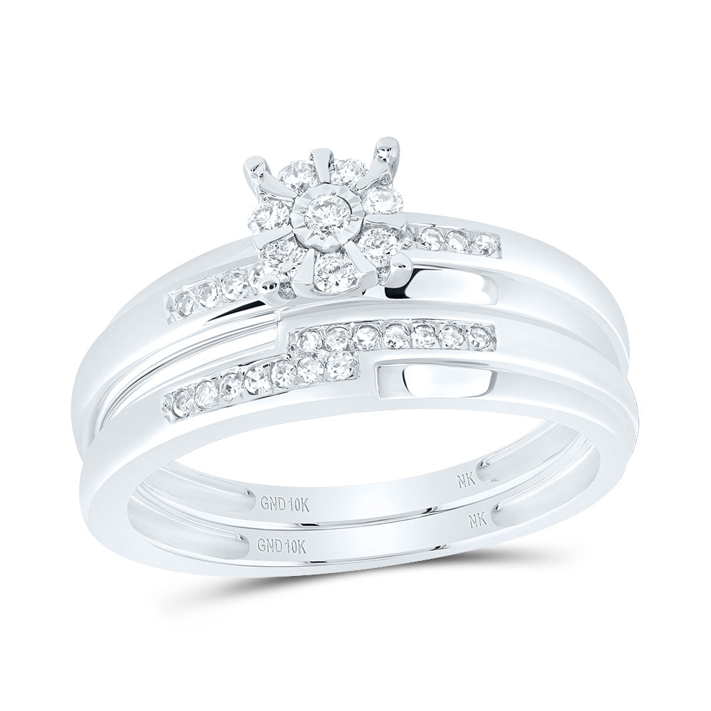 1/3Ctw-Dia Nk Round Trio Set (4.63 grams)