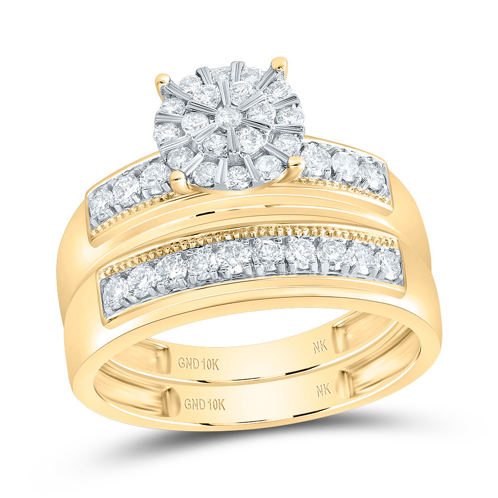 7/8Ctw-Dia Nk Round Trio Set (6.7 grams)