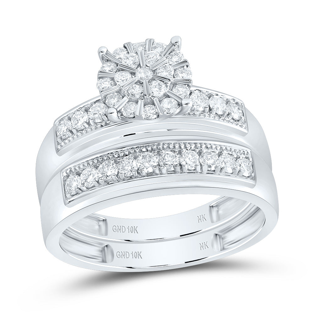 7/8Ctw-Dia Nk Round Trio Set (6.74 grams)