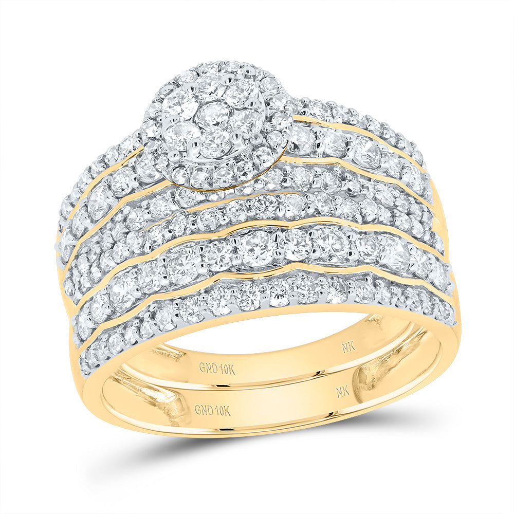 2 1/3Ctw-Diamond Round Trio Set (6.95 grams)