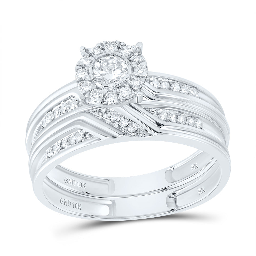 3/8Ctw-Diamond Round Trio Set (4.04 grams)