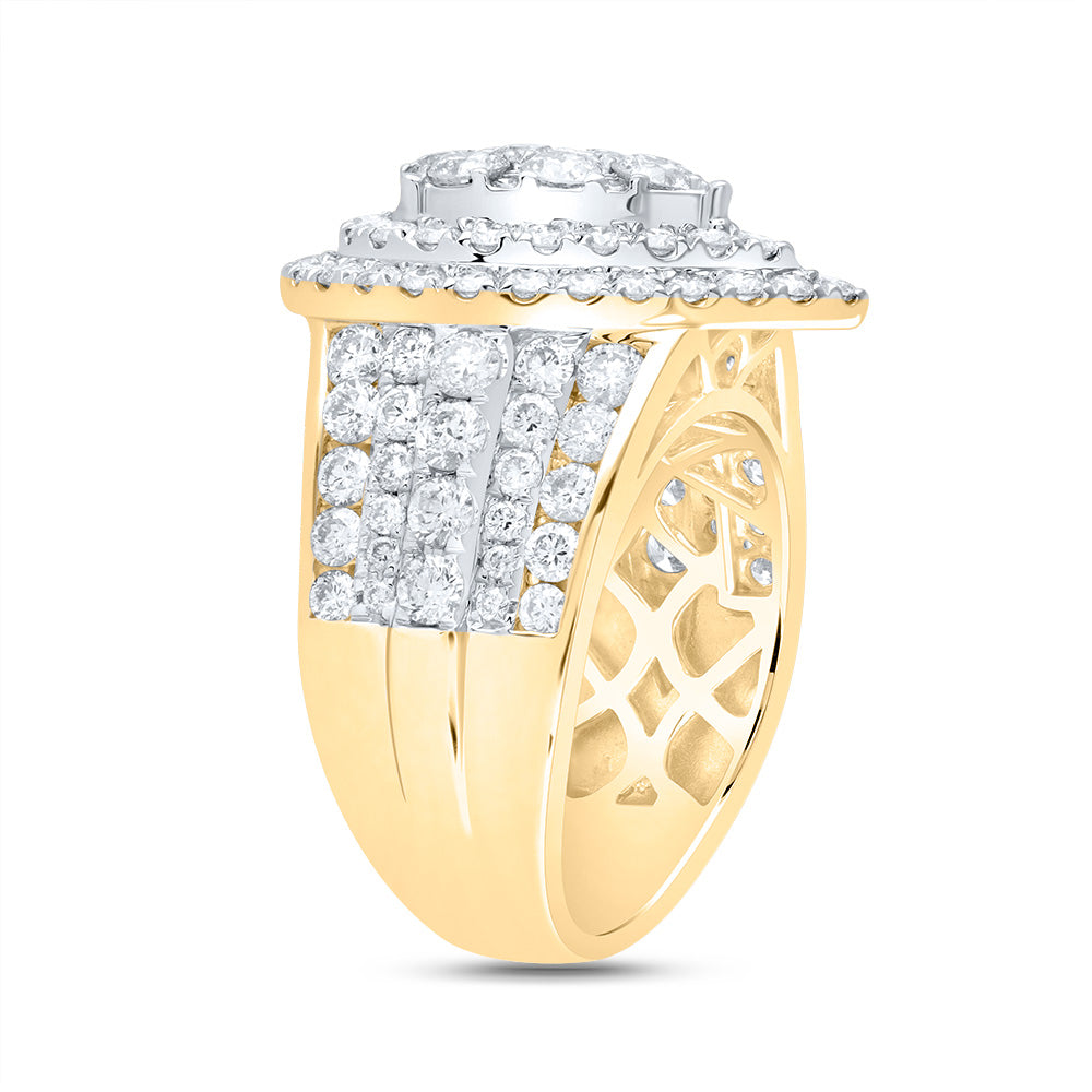 3Ctw-Dia Ana M Pear Double Halo Fashion Bridal Ring (9.13 grams)