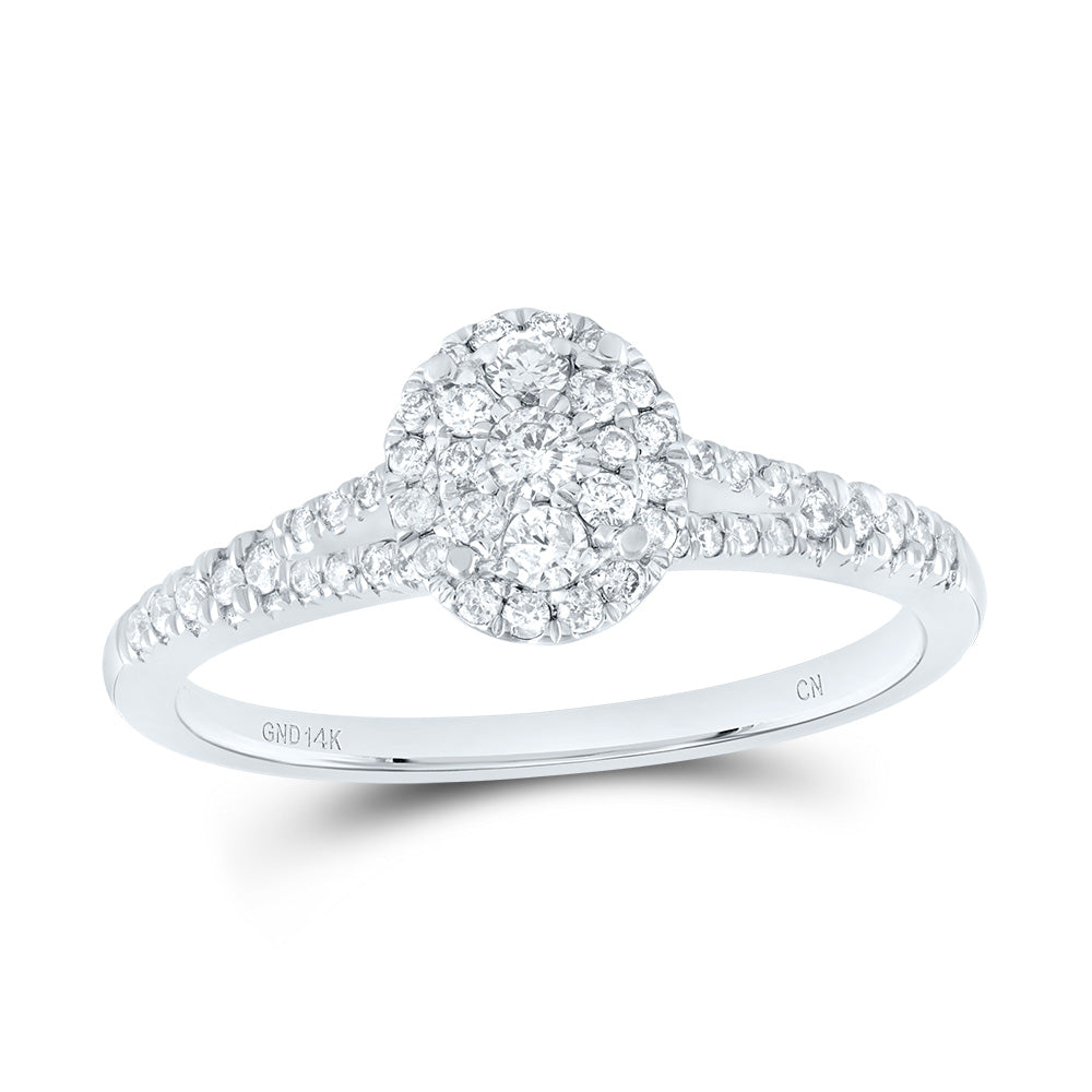 3/8Ctw-Dia Cn Fashion Oval Ring (2.65 grams)