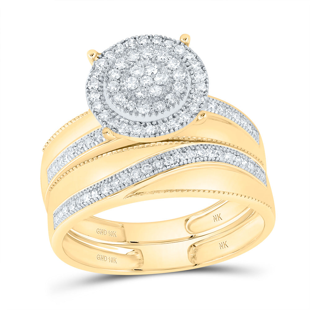 5/8Ctw-Diamond Round Trio Set (5.2 grams)