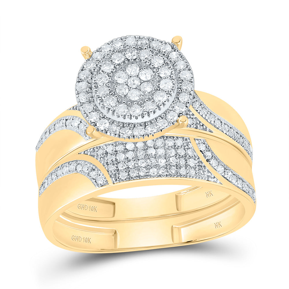 7/8Ctw-Diamond Round Trio Set (4.85 grams)