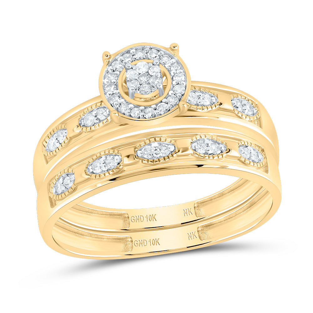 1/4Ctw-Dia Nk Round Trio Set (4.04 grams)