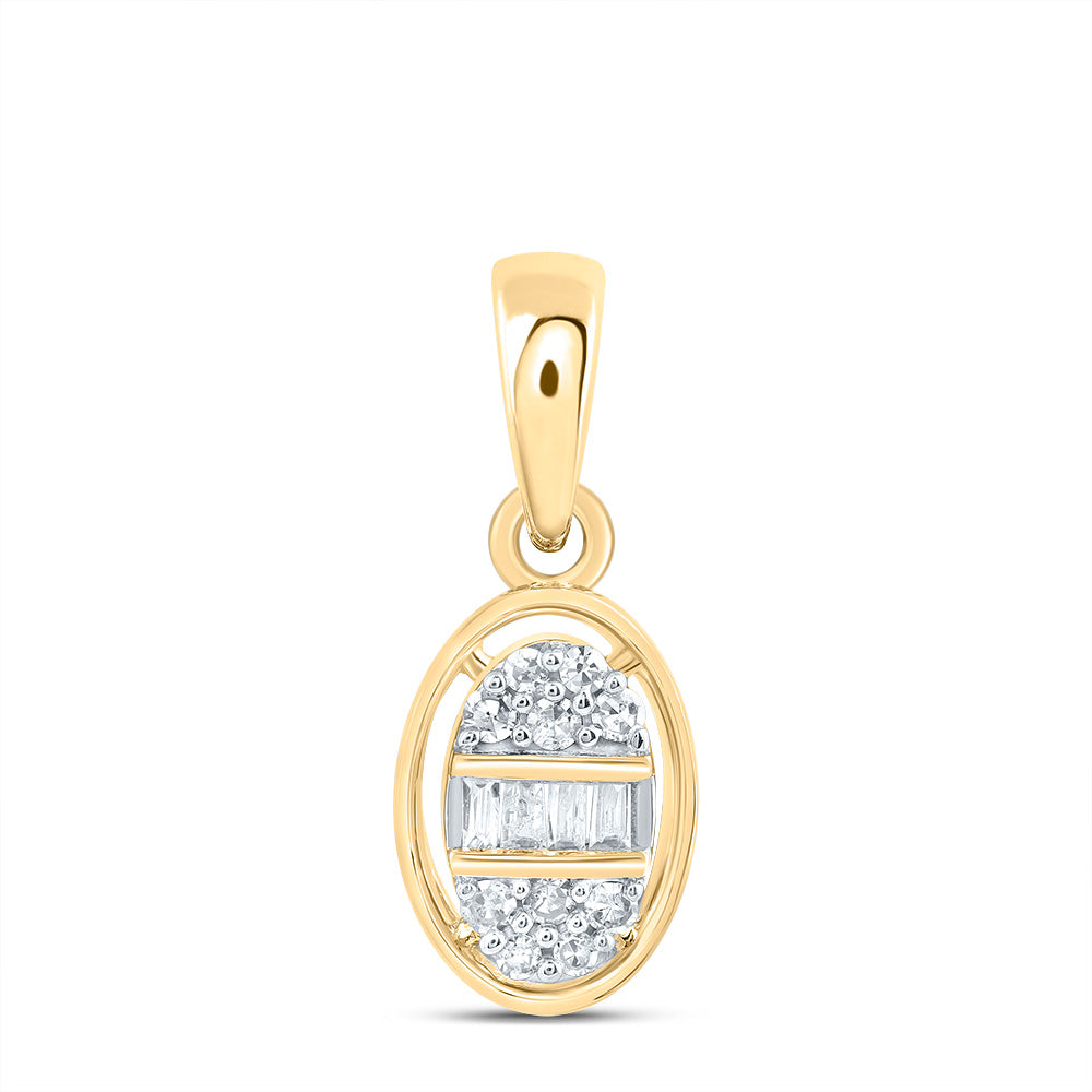 1/12Ctw-Dia Nk Gift Oval Pendant (0.552 grams)