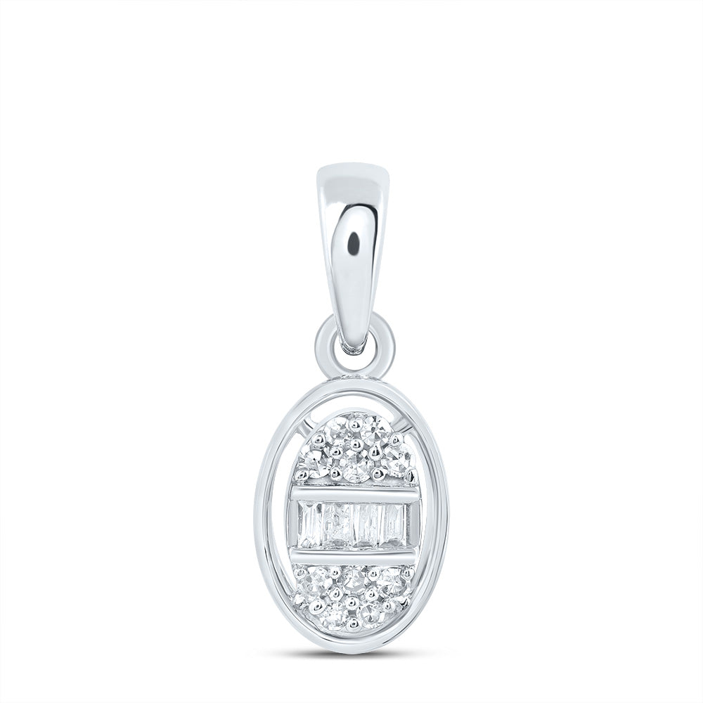 1/12Ctw-Dia Nk Gift Oval Pendant (0.552 grams)