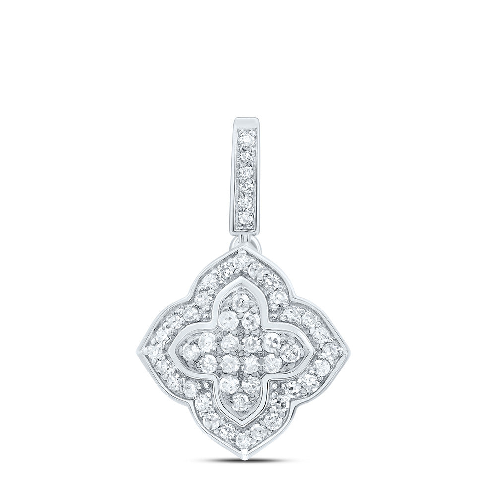 1/4Ctw-Dia P1 Gift Clover Pendant (1.0464 grams)