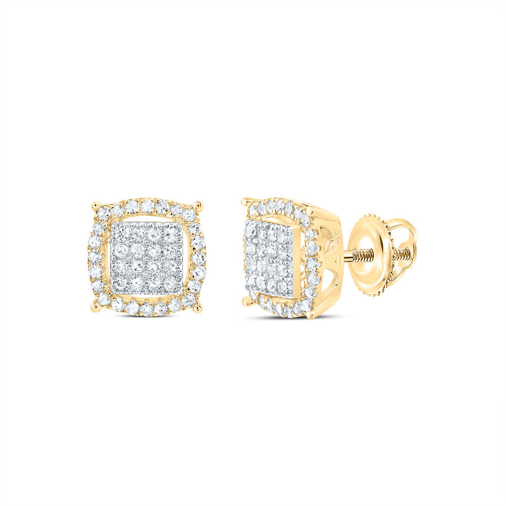 1/4Ctw-Nat Dia P1 Gift Cushion Stud Earring