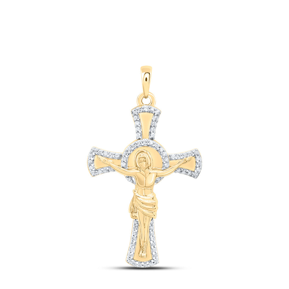 1/5Ctw-Dia P1 Gift Jesus Cross Pendant (3.21 grams)