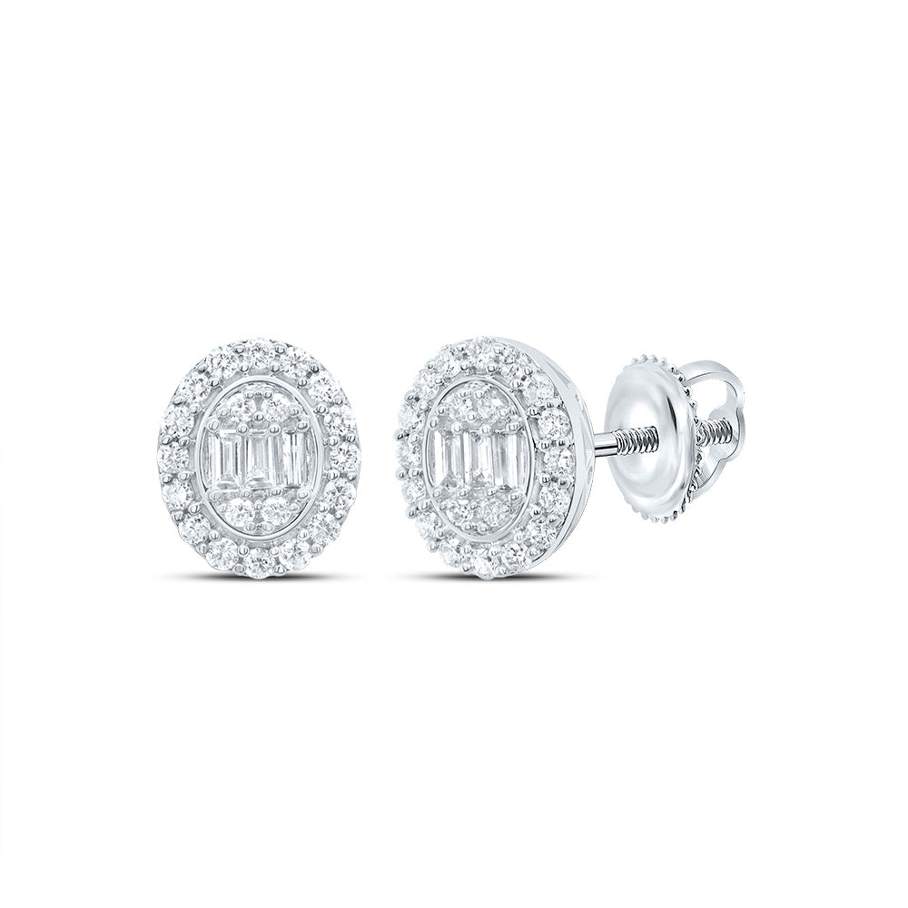 1/3Ctw-Dia Ana M Fashion Oval Stud Earring