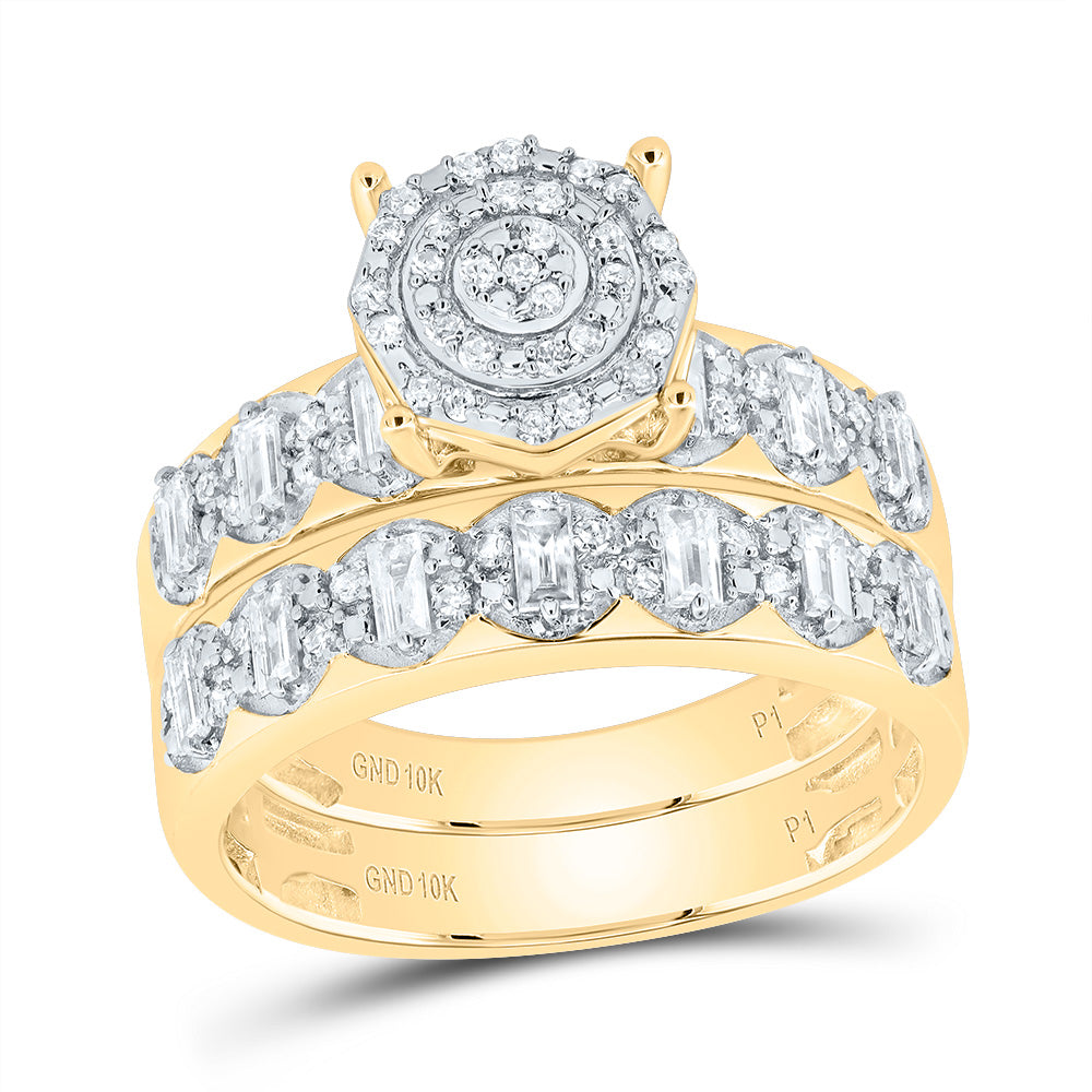 3/4Ctw-Diamond Round Trio Ring (6.57 grams)