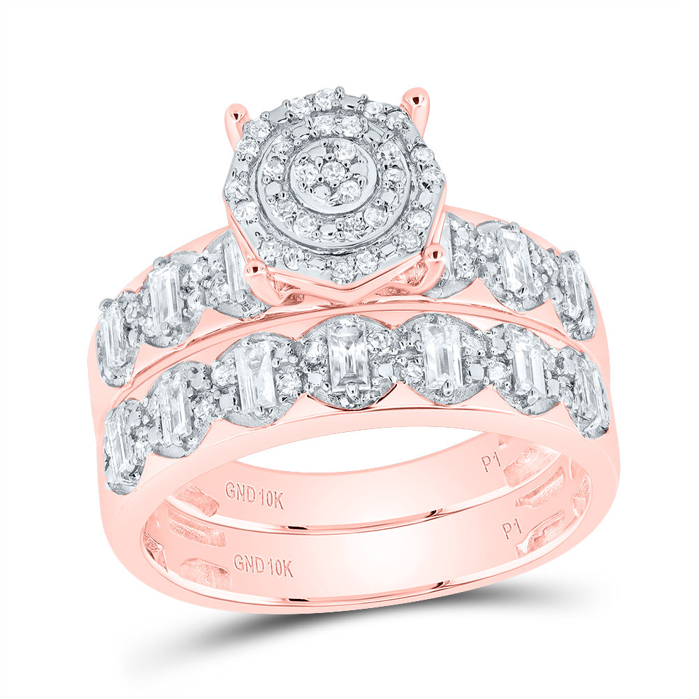 3/4Ctw-Diamond Round Trio Ring (6.55 grams)